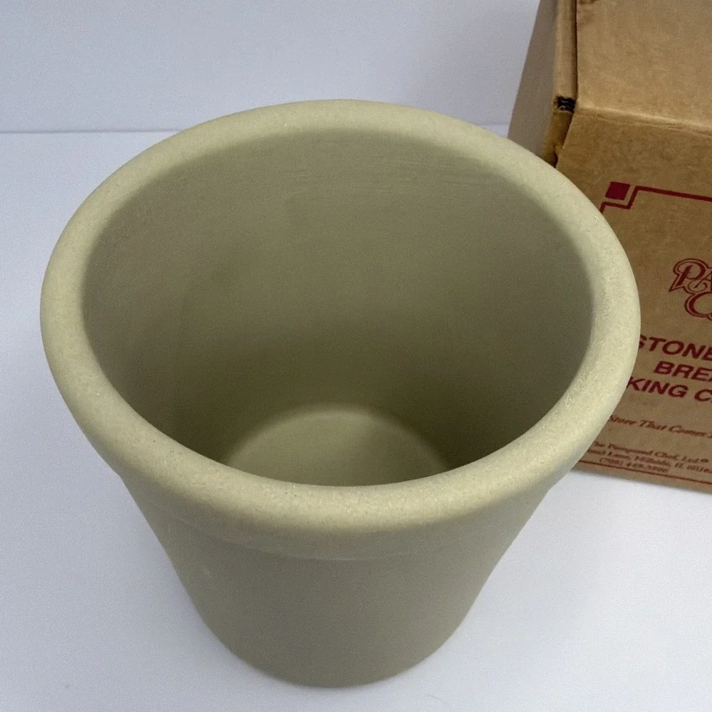 Pampered Chef Stoneware Bread Baking Crock with Recipes & Box Kitchenware New